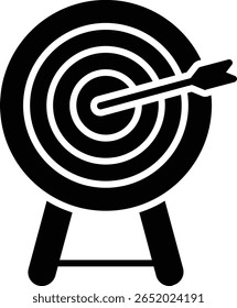 Target Glyph Vector Icon Design
