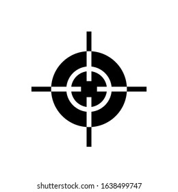 target glyph vector icon - ui icon vector