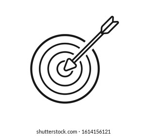 Target or goal achieve icon vector