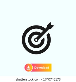 target goal acuracy icon vector