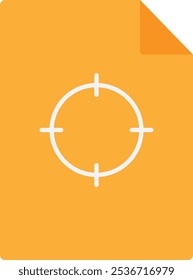 Target Goal Aim Icon Vector Flat Illustration