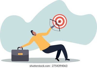 Target, goal or business objective, growth or achievement, aiming for purpose, ambition or aspiration to success,human life and situation.