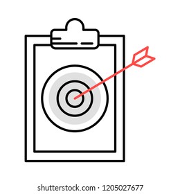 target  goal  clipboard 