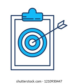 target  goal  clipboard 