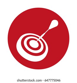 target goal with dart isolated icon