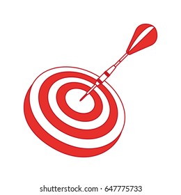 target goal with dart isolated icon