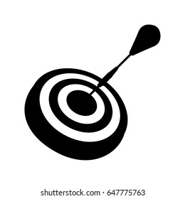 target goal with dart isolated icon
