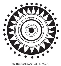 target goal dartboard geometric drawing mandala