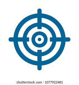 Target Goal Icon, Target Focus Arrow, Marketing Aim