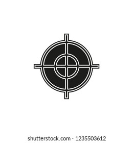 target goal icon, target focus arrow, marketing aim