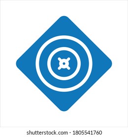icono de objetivo de destino, icono de flecha de enfoque de destino
