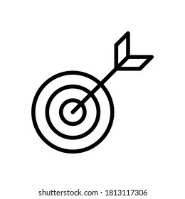 Ziel. Tor-Icon-Vektorgrafik