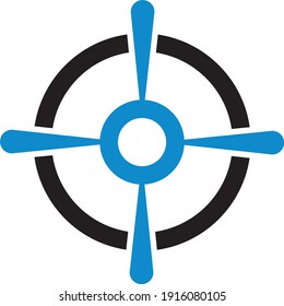 Zielzielsymbol (Vektorgrafik)