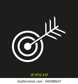 target, goal, icon, vector illustration eps10