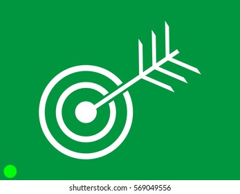 target, goal, icon, vector illustration eps10