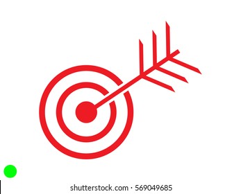 target, goal, icon, vector illustration eps10