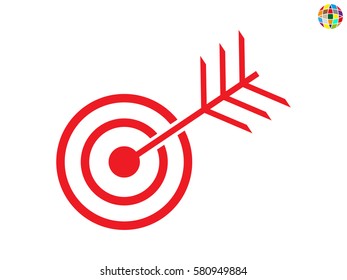 target, goal, icon, vector illustration eps10