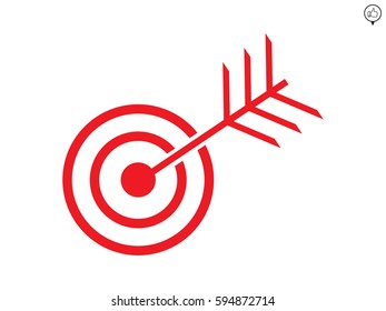 target, goal, icon, vector illustration eps10