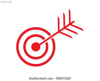 target, goal, icon, vector illustration eps10