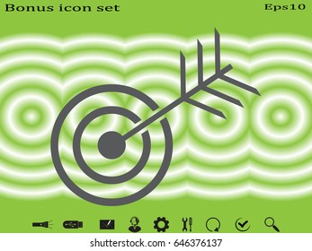 target, goal, icon, vector illustration eps10