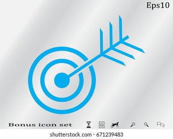 target, goal icon, vector illustration eps10