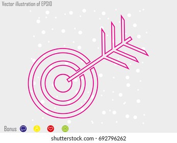 target, goal, icon, vector illustration eps10
