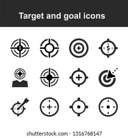 Target and goal icons