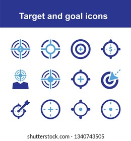 Target and goal icons
