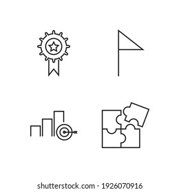 Target and Goal set icon, isolated Target and Goal set sign icon, vector illustration
