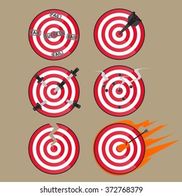 Target Goal and Success Vector and Icon