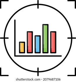 Target the Goal with time frame Concept, project progress visualization Vector Color Icon Design, Software and web development symbol, Computer Programming and Coding stock illustration