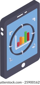 Target the Goal with time frame isometric Concept, project progress visualization Vector Icon Design, Software and web development symbol, Computer Programming and Coding stock illustration