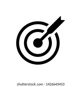 Target Goal Vector Icon Design Template