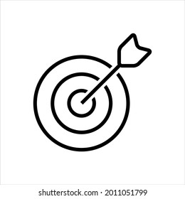 Diseño de símbolo de icono del vector de objetivo