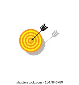 target goals vector icon success life strategy concept.