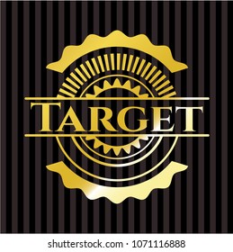 Target gold emblem