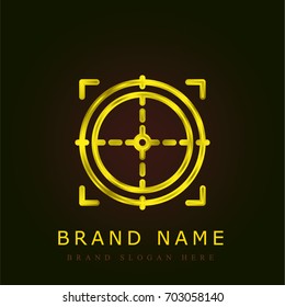 target golden metallic logo