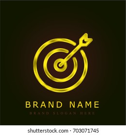 Target golden metallic logo