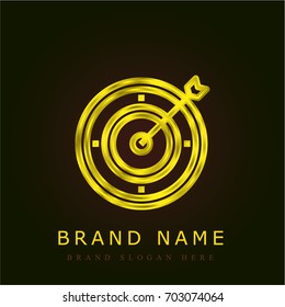 Target golden metallic logo