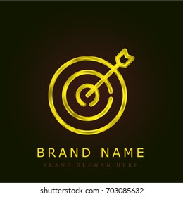 Target golden metallic logo