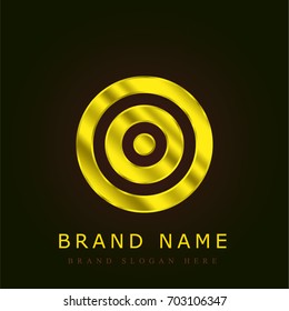 Target golden metallic logo