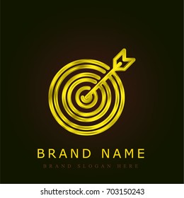 Target golden metallic logo