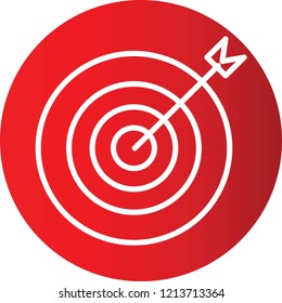 target Gradient Vector Icon