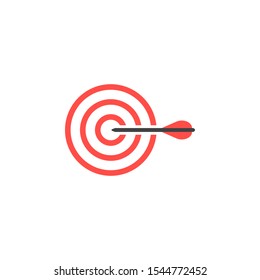Target graphic design template vector isolated illustration