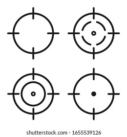 Target. Graphic template. Vector illustration