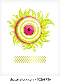Target with green leaves