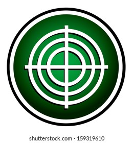 Target green round icon