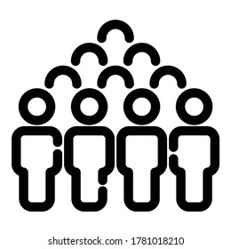 Target Group Flat Icon Isolated On White Background