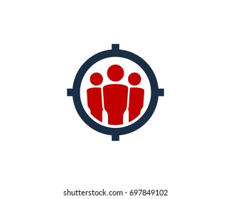 Target Group Icon Logo Design Element