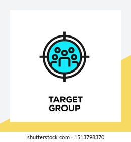 TARGET GROUP AND ILLUSTRATION ICON CONCEPT